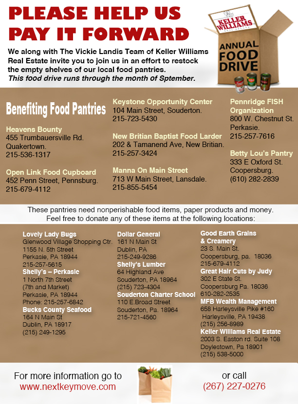food drive flyer
